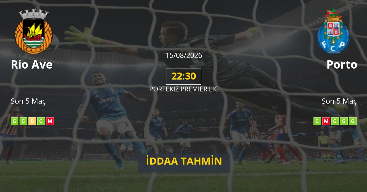 Rio Ave Porto İddaa Maç Tahmini 15 Ağustos 2026