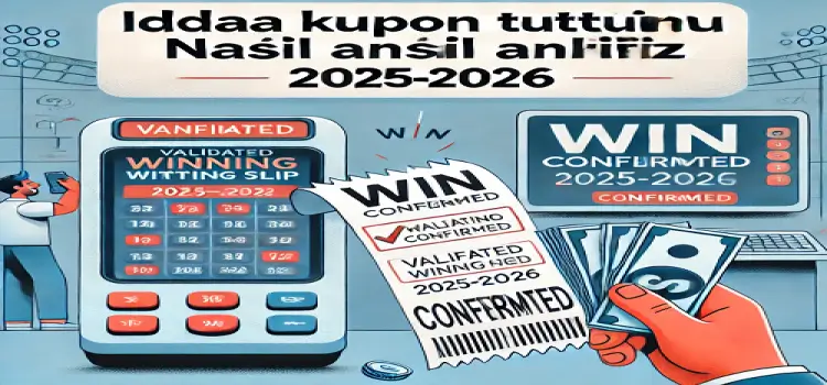 İddaa kupon tuttuğunu nasıl anlarız 2025-2026