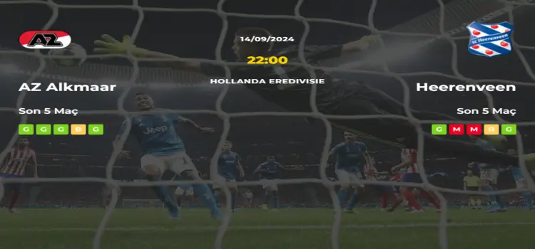 AZ Alkmaar Heerenveen İddaa Maç Tahmini 14 Eylül 2024