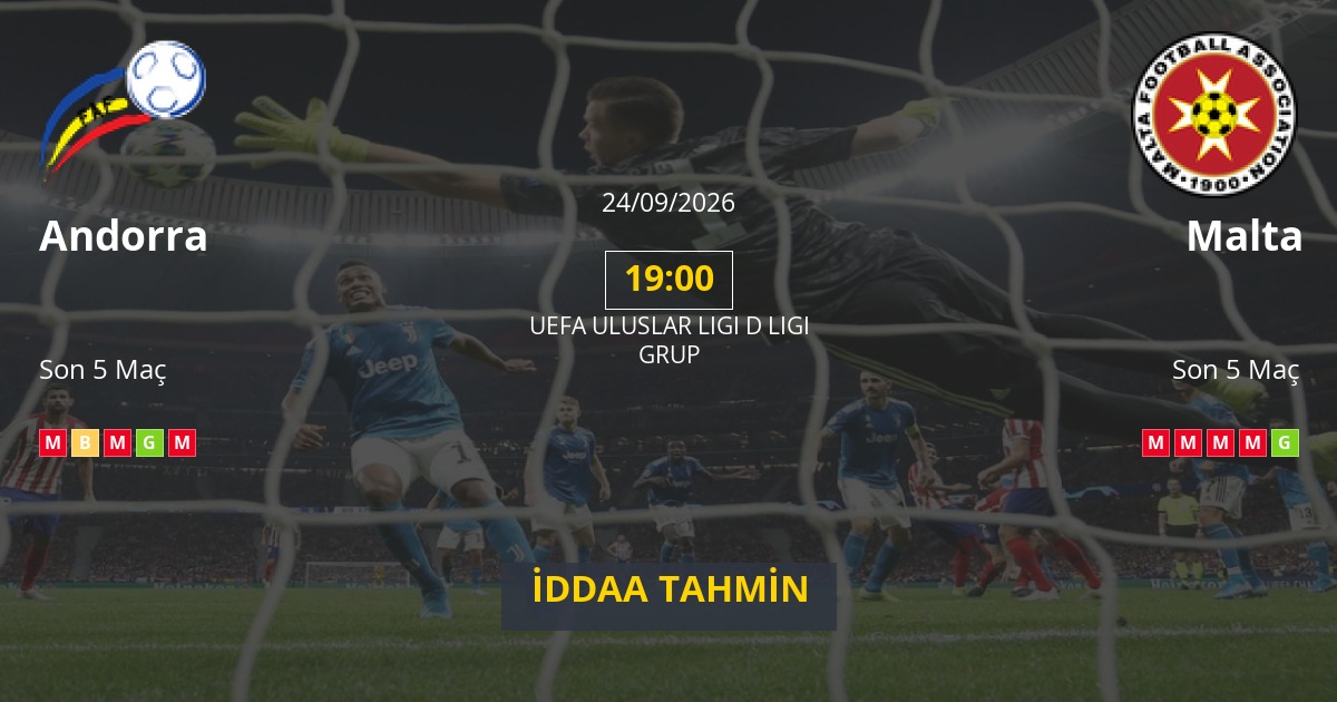 Andorra Malta İddaa Maç Tahmini 24 Eylül 2026