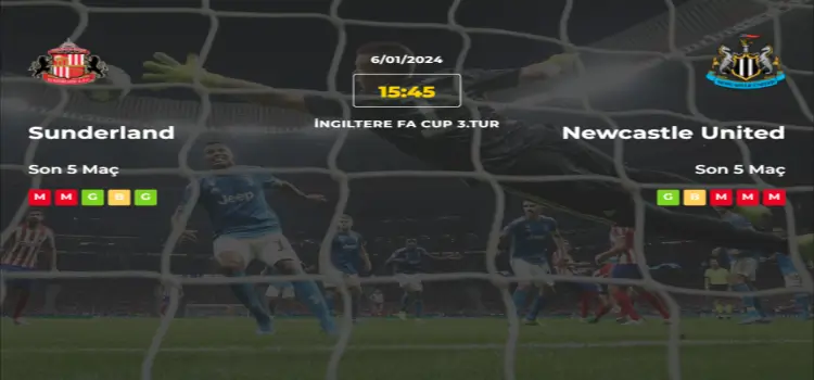 Sunderland Newcastle United İddaa Maç Tahmini 6 Ocak 2024