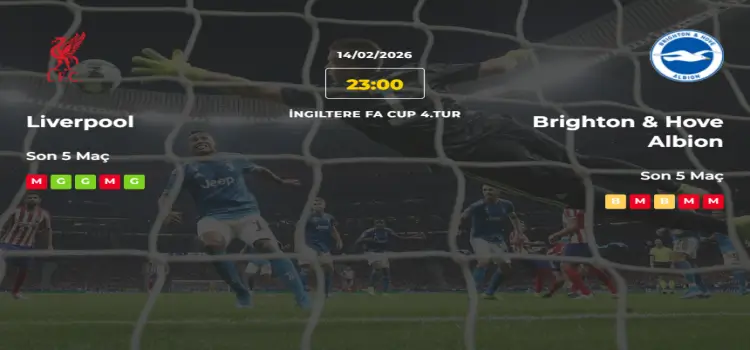 Liverpool Brighton Hove Albion İddaa Maç Tahmini 14 Şubat 2026