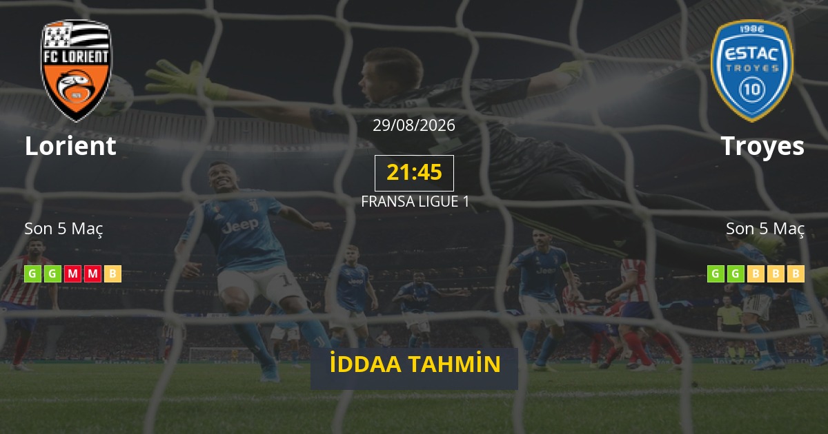 Lorient Troyes İddaa Maç Tahmini 29 Ağustos 2026