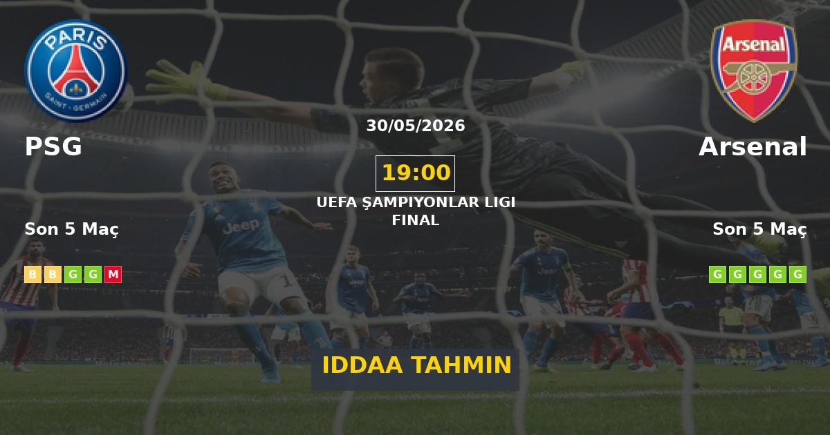 PSG Arsenal İddaa Maç Tahmini 30 Mayıs 2026