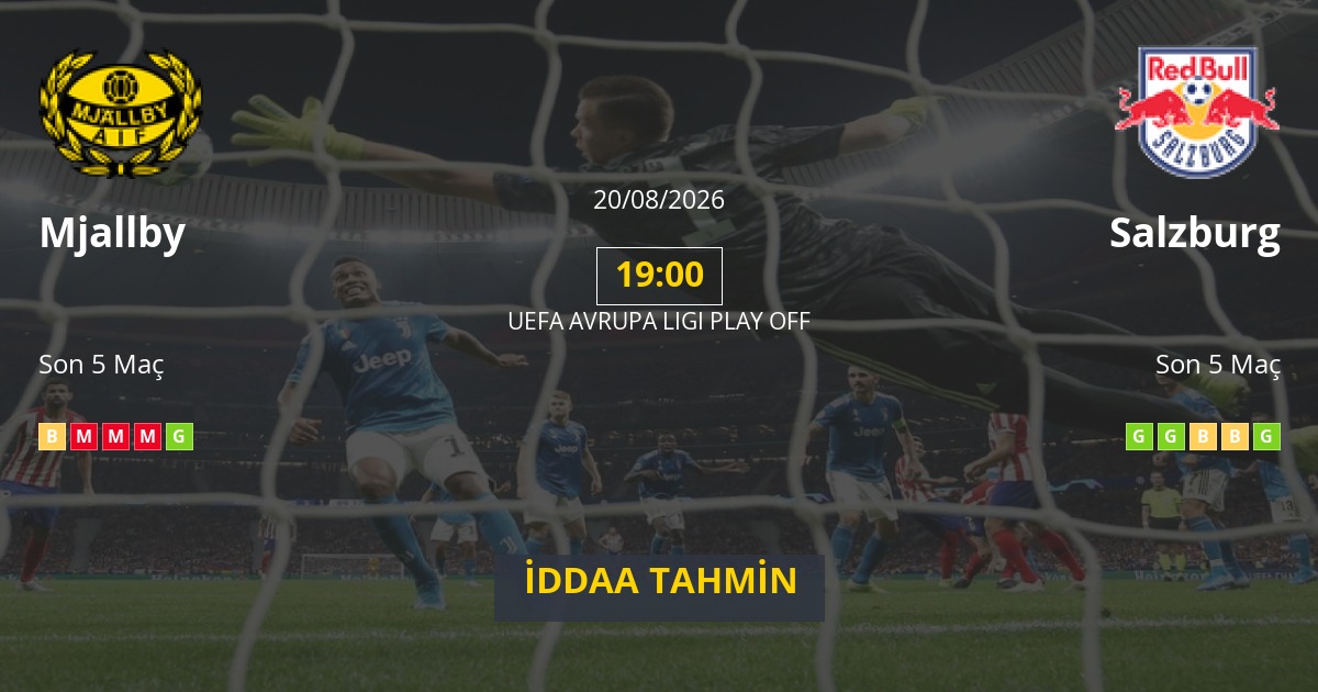 Mjallby Salzburg İddaa Maç Tahmini 20 Ağustos 2026