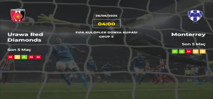 Urawa Red Diamonds Monterrey İddaa Maç Tahmini 26 Haziran 2025