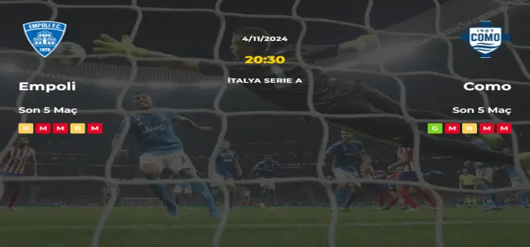 Empoli Como İddaa Maç Tahmini 4 Kasım 2024