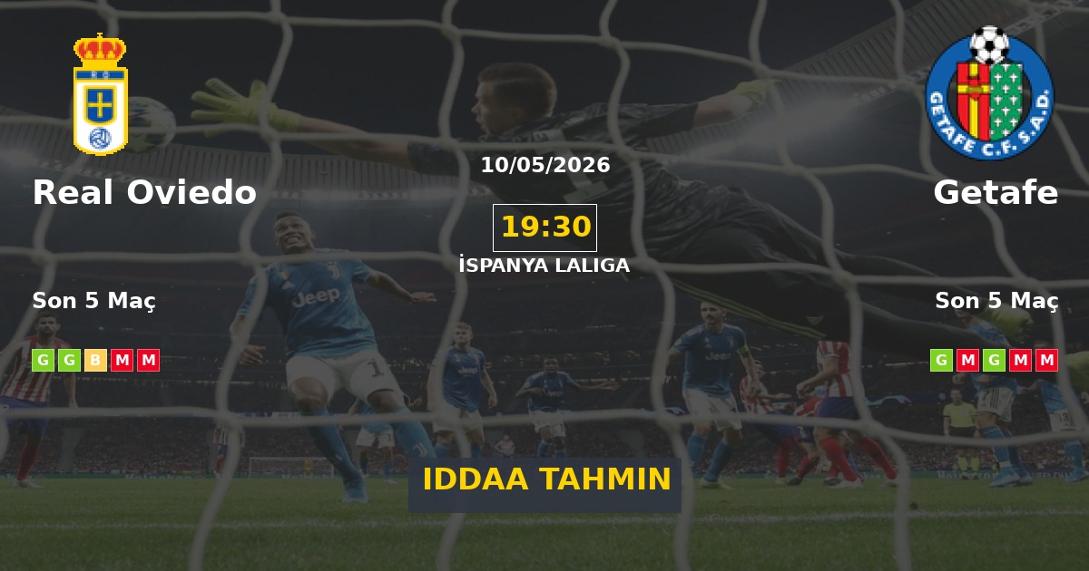 Real Oviedo Getafe İddaa Maç Tahmini 10 Mayıs 2026