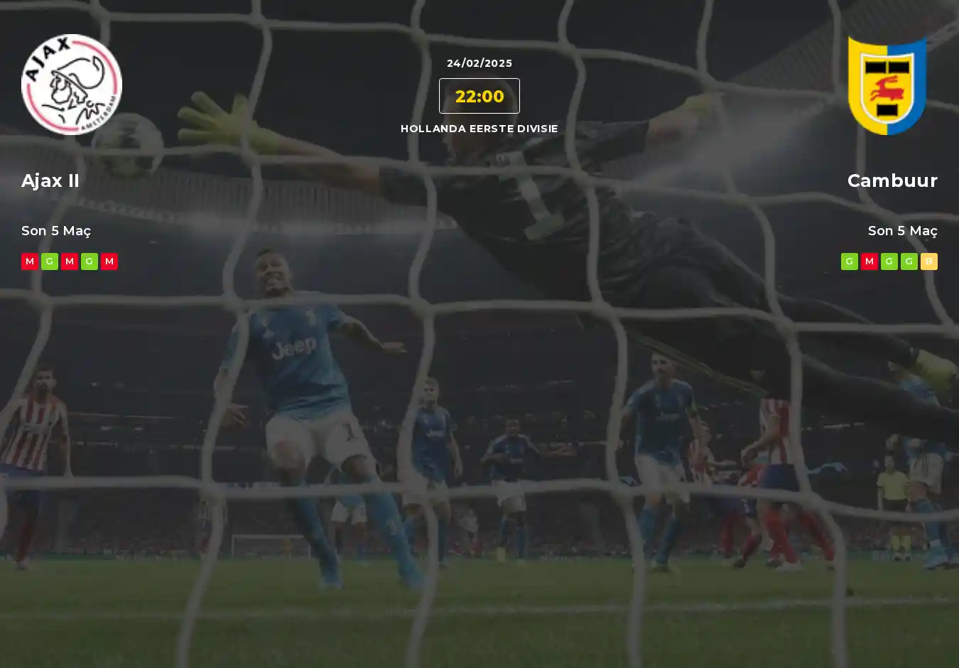 Ajax II Cambuur İddaa Maç Tahmini 24 Şubat 2025