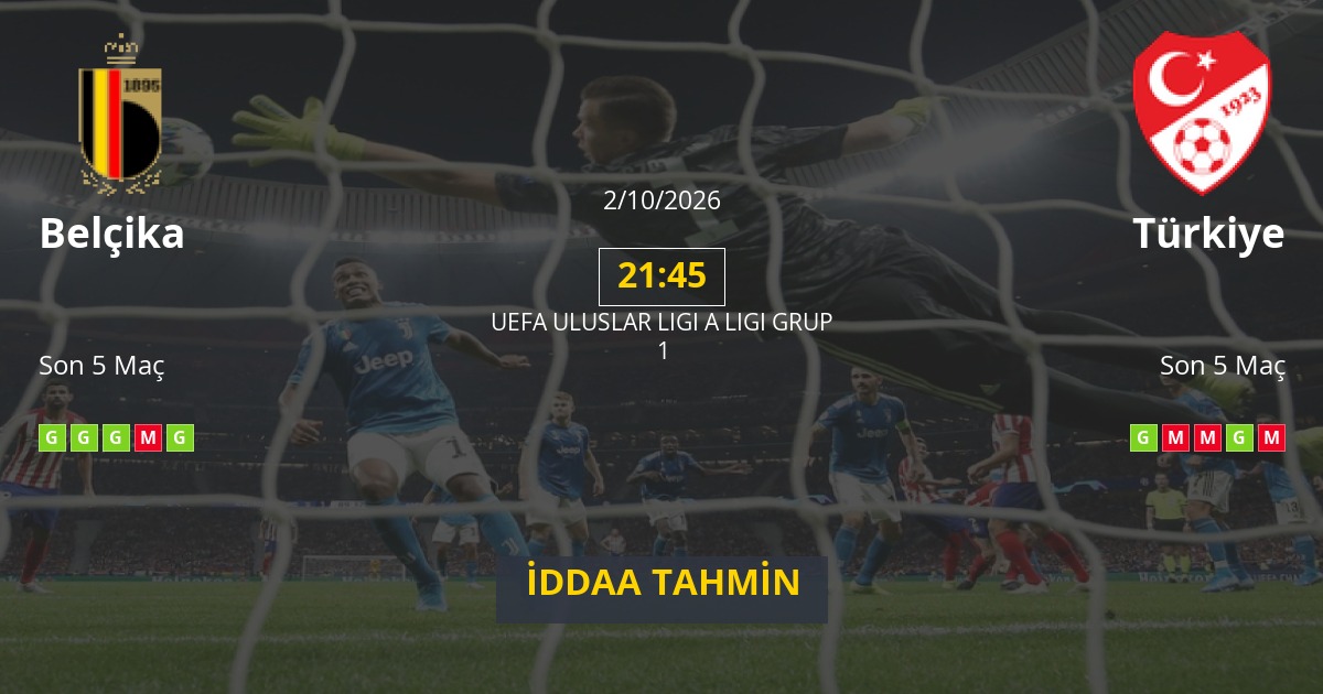 Belçika Türkiye İddaa Maç Tahmini 02 Ekim 2026