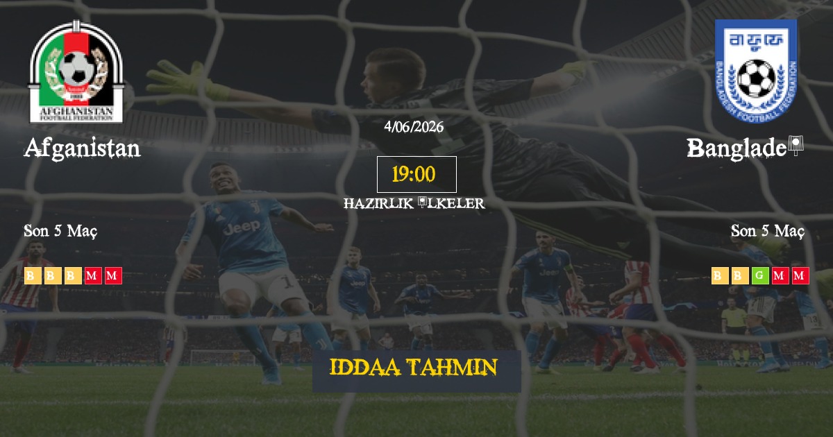 Afganistan Bangladeş İddaa Maç Tahmini 04 Haziran 2026