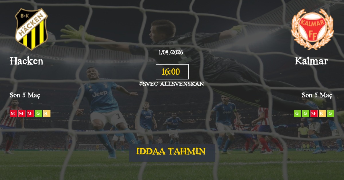 Hacken Kalmar İddaa Maç Tahmini 01 Ağustos 2026
