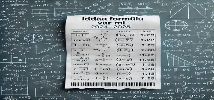 İddaa Formülü Var mı 2024-2025