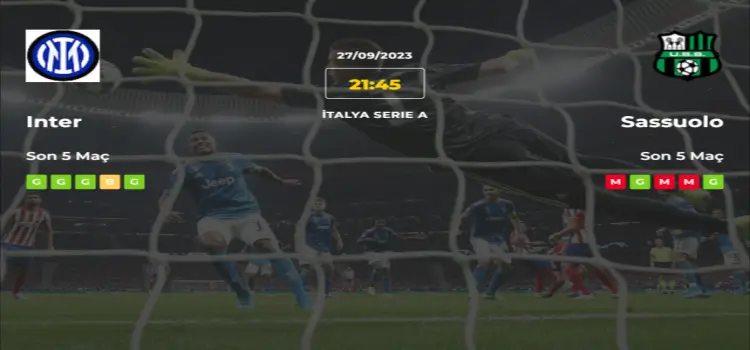 Inter Sassuolo İddaa Maç Tahmini 27 Eylül 2023