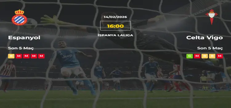 Espanyol Celta Vigo İddaa Maç Tahmini 14 Şubat 2026