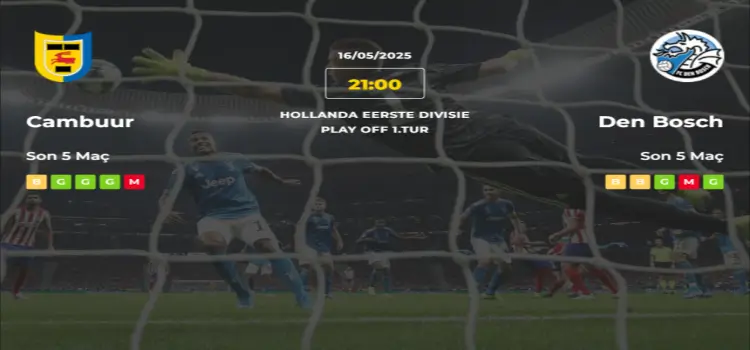 Cambuur Den Bosch İddaa Maç Tahmini 16 Mayıs 2025