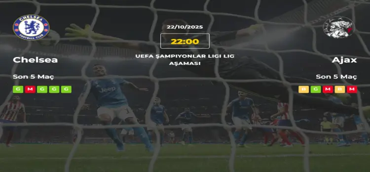 Chelsea Ajax İddaa Maç Tahmini 22 Ekim 2025    