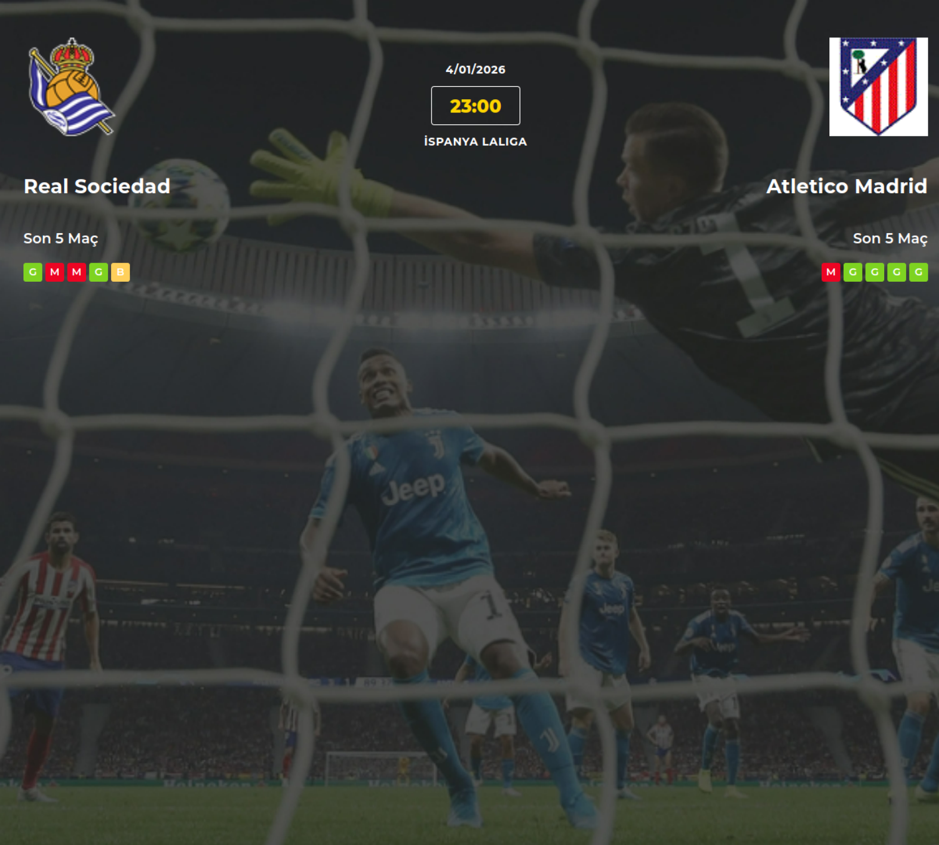 Real Sociedad Atletico Madrid İddaa Maç Tahmini 04 Ocak 2026