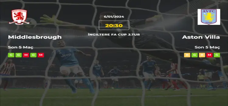 Middlesbourg Aston Villa İddaa Maç Tahmini 6 Ocak 2024