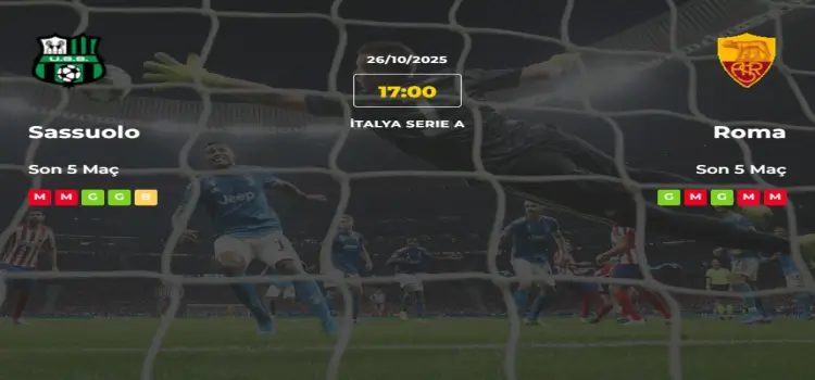 Sassuolo Roma İddaa Maç Tahmini 26 Ekim 2025