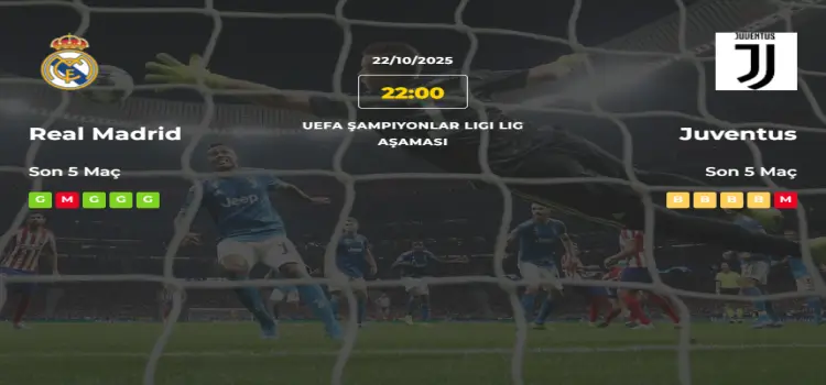Real Madrid Juventus İddaa Maç Tahmini 22 Ekim 2025