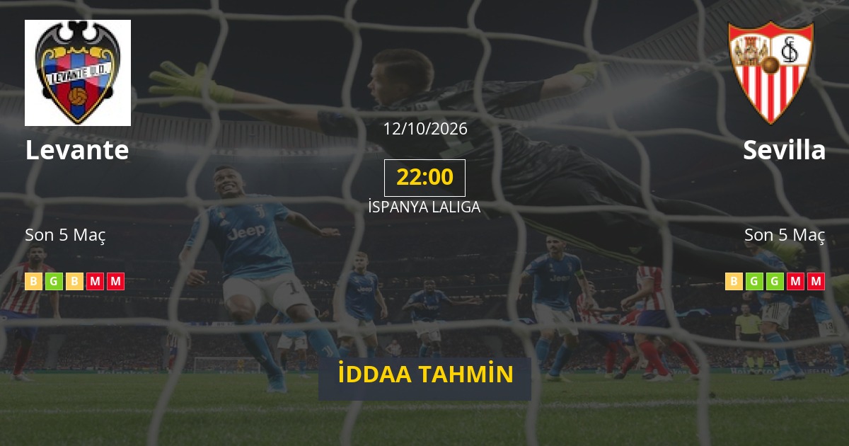 Levante Sevilla İddaa Maç Tahmini 12 Ekim 2026