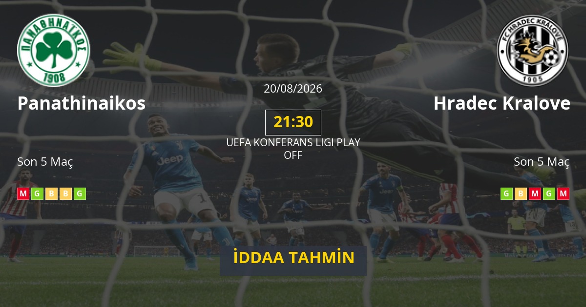 Panathinaikos Hradec Kralove İddaa Maç Tahmini 20 Ağustos 2026