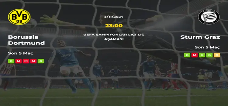 Borussia Dortmund Sturm Graz İddaa Maç Tahmini 5 Kasım 2024
