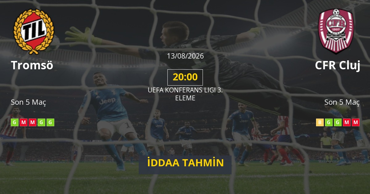 Tromsö CFR Cluj İddaa Maç Tahmini 13 Ağustos 2026