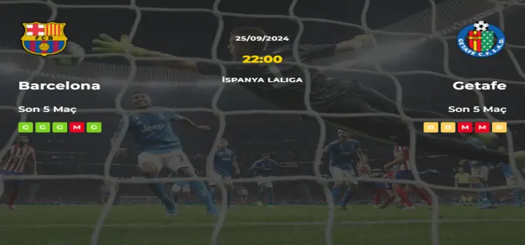 Barcelona Getafe İddaa Maç Tahmini 25 Eylül 2024