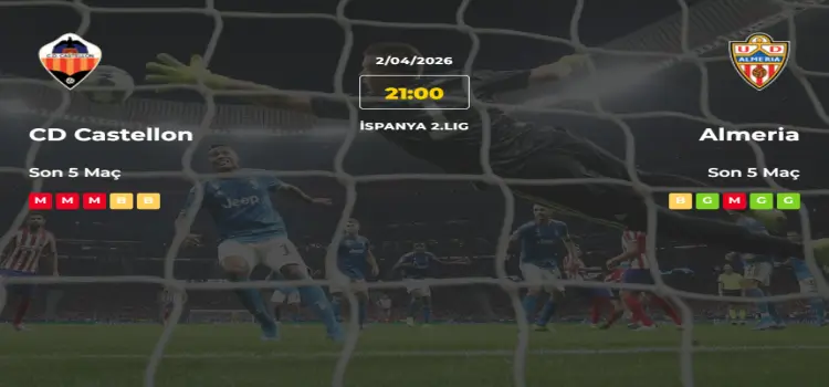 Castellon Almeria İddaa Maç Tahmini 2 Nisan 2026