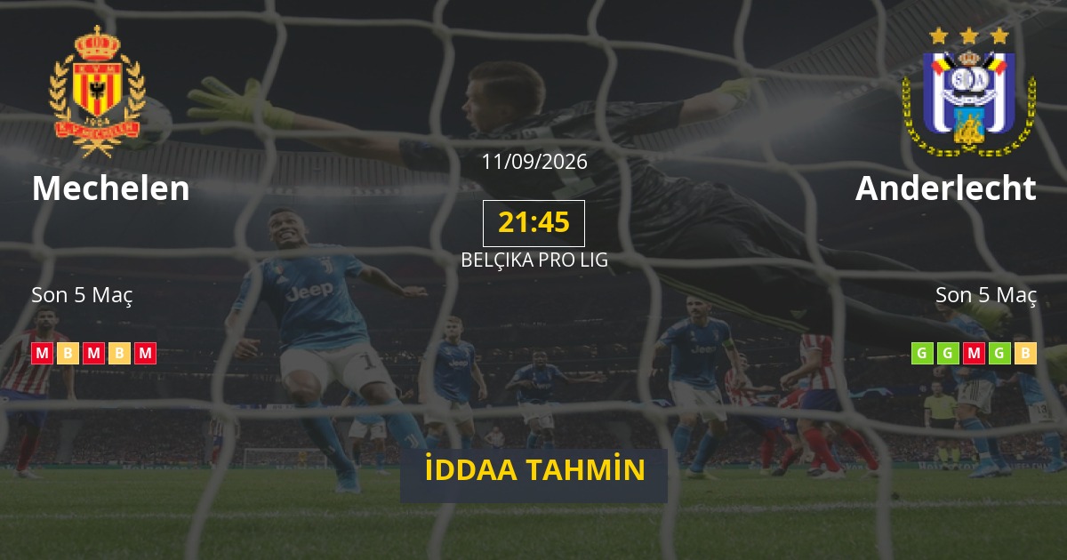 Mechelen Anderlecht İddaa Maç Tahmini 11 Eylül 2026