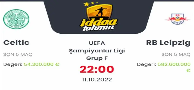 Celtic Leipzig İddaa Maç Tahmini 11 Ekim 2022