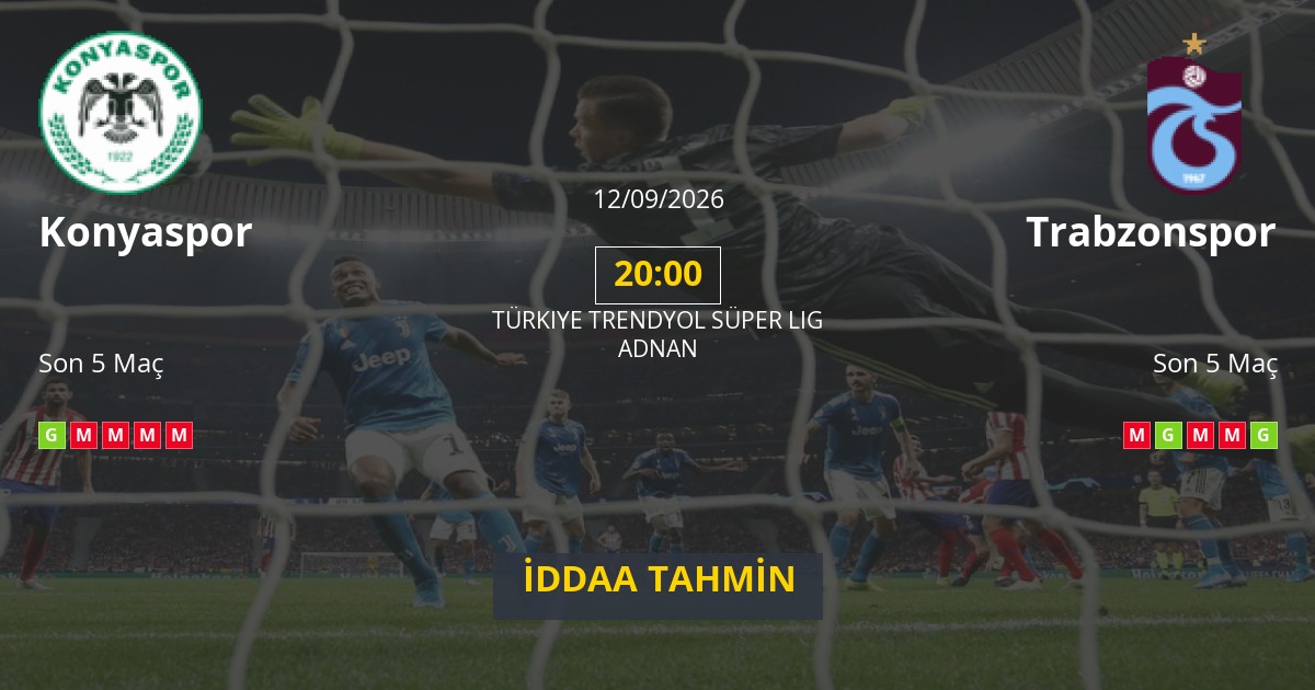 Konyaspor Trabzonspor İddaa Maç Tahmini 12 Eylül 2026
