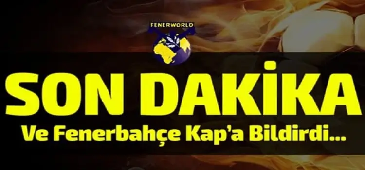 Fenerbahçe, bir transferi daha KAP'a bildirdi