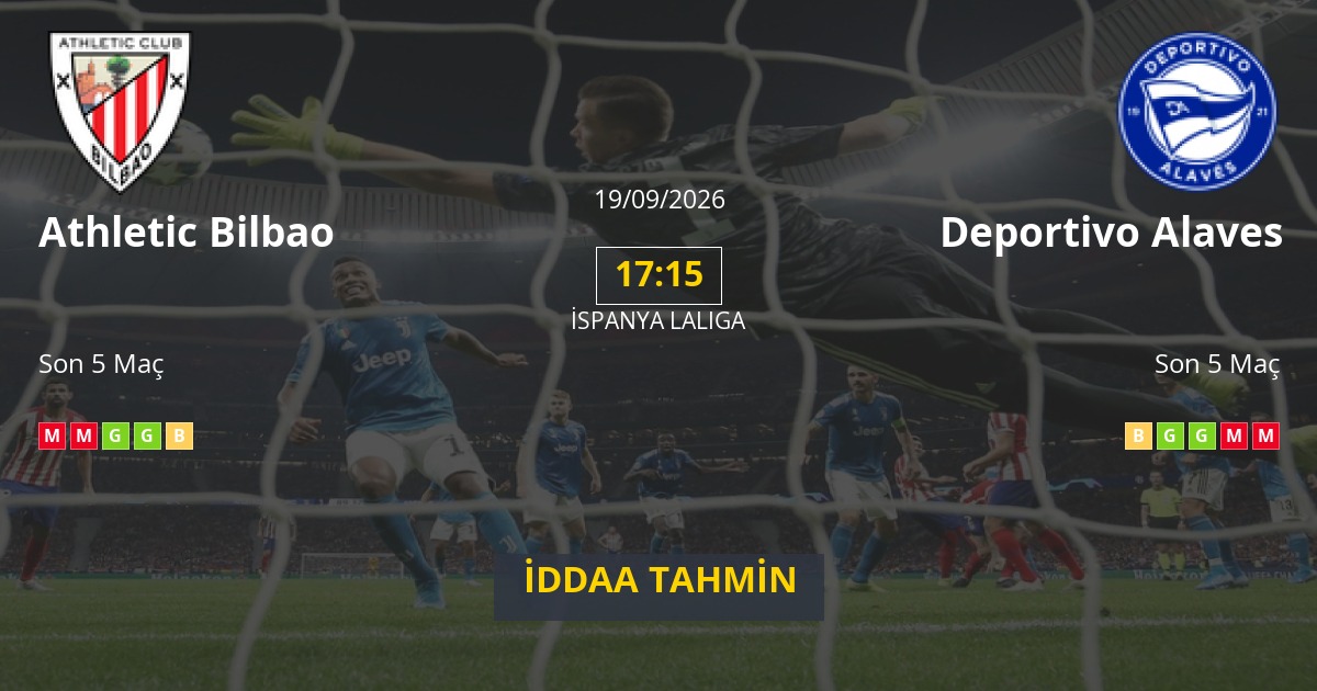 Athletic Bilbao Deportivo Alaves İddaa Maç Tahmini 19 Eylül 2026