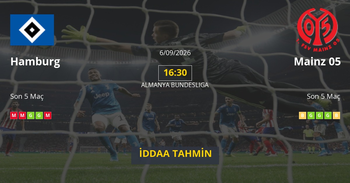 Hamburg Mainz 05 İddaa Maç Tahmini 06 Eylül 2026