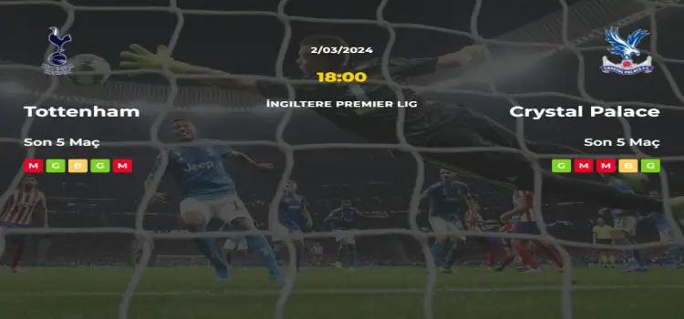 Tottenham Crystal Palace İddaa Maç Tahmini 2 Mart 2024