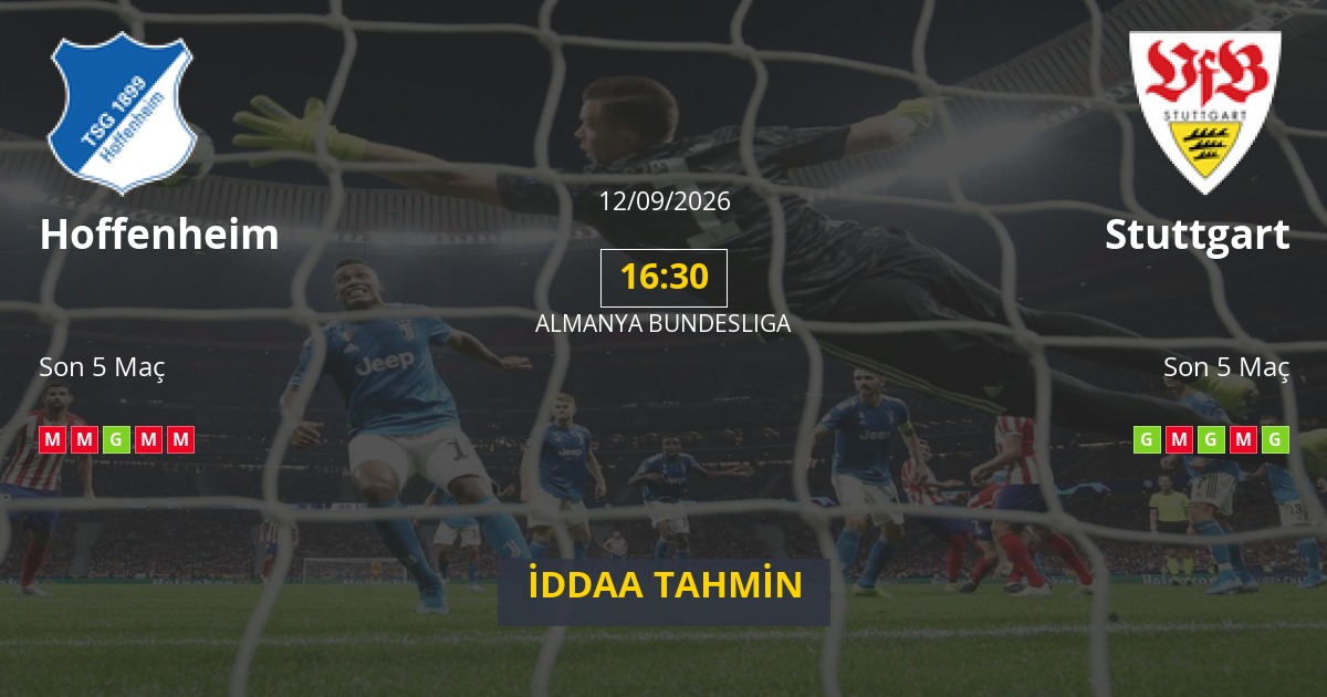 Hoffenheim Stuttgart İddaa Maç Tahmini 12 Eylül 2026