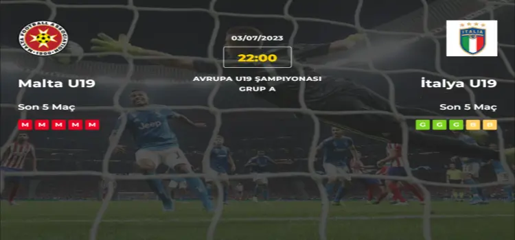 Malta U19 İtalya U19 İddaa Maç Tahmini 3 Temmuz 2023