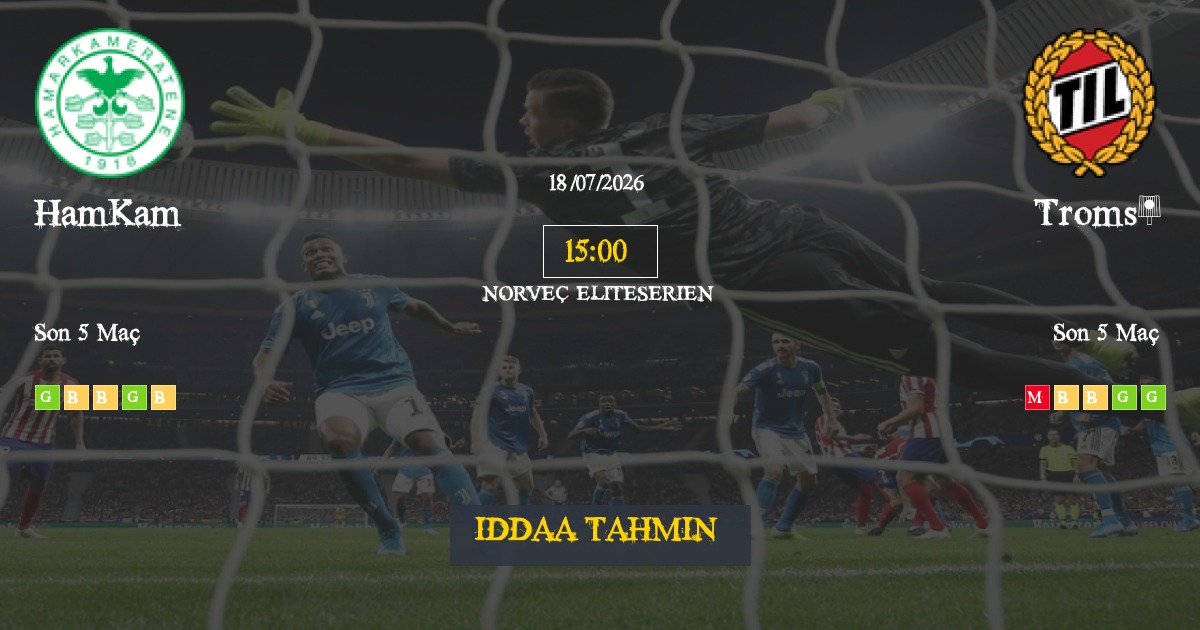 HamKam Tromsö İddaa Maç Tahmini 18 Temmuz 2026