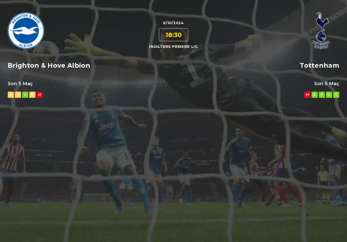 Brighton & Hove Albion Tottenham İddaa Maç Tahmini 06 Ekim 2024