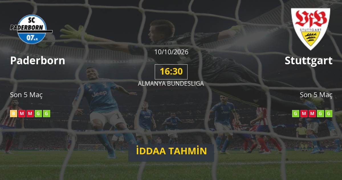 Paderborn Stuttgart İddaa Maç Tahmini 10 Ekim 2026