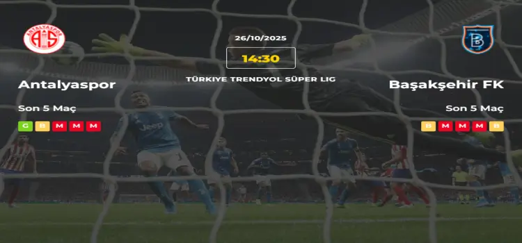 Antalyaspor Başakşehir İddaa Maç Tahmini 26 Ekim 2025