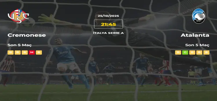Cremonese Atalanta İddaa Maç Tahmini 25 Ekim 2025