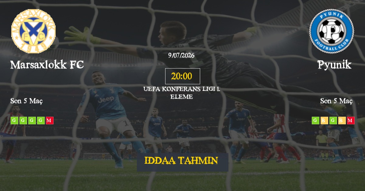 Marsaxlokk FC Pyunik İddaa Maç Tahmini 09 Temmuz 2026