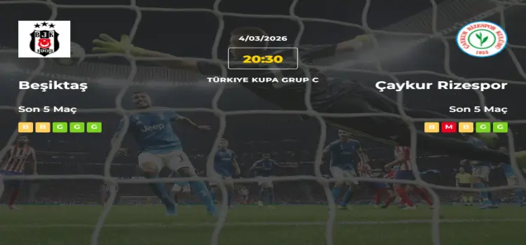 Beşiktaş Çaykur Rizespor İddaa Maç Tahmini 4 Mart 2026