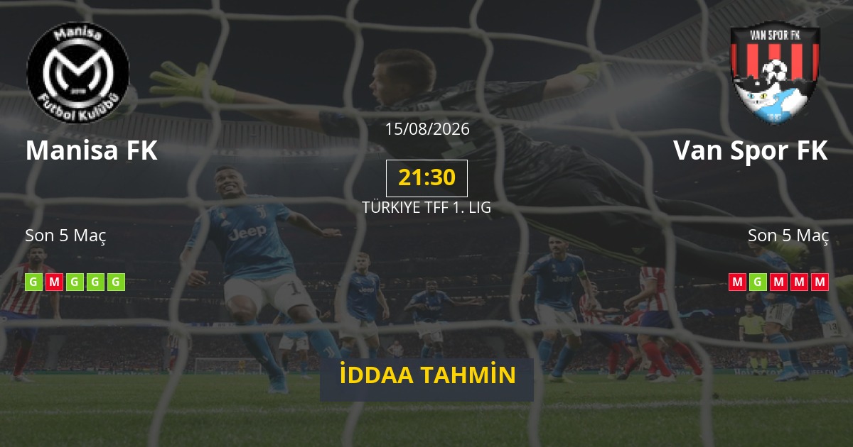Manisa FK Van Spor FK İddaa Maç Tahmini 15 Ağustos 2026
