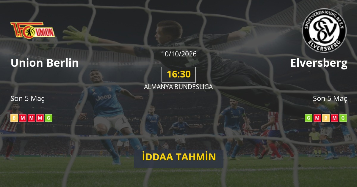 Union Berlin Elversberg İddaa Maç Tahmini 10 Ekim 2026