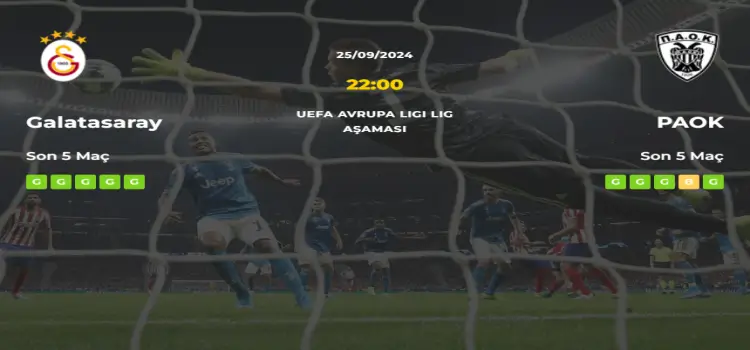 Galatasaray Paok İddaa Maç Tahmini 25 Eylül 2024